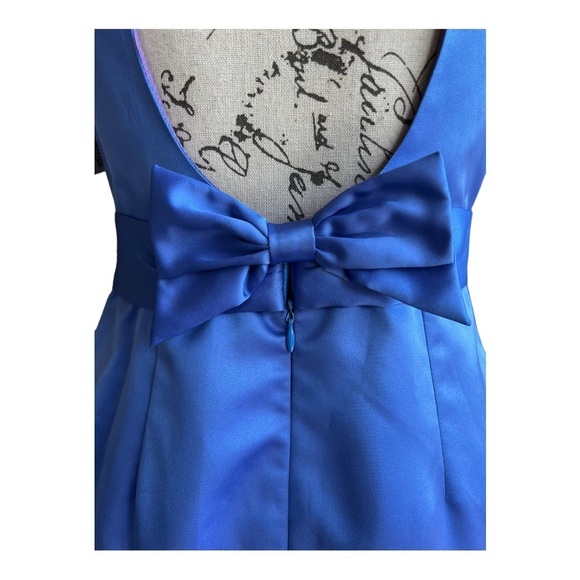 Laundry By Shelli Segal periwinkle satin dress size 8P New with tags - Picture 4 of 10